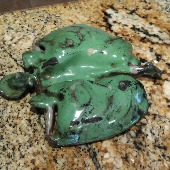 Early ANTIQUE Art Deco FIGURAL ASHTRAY BALLERINA, LADY DANCER ash tray - Picture 5 of 12